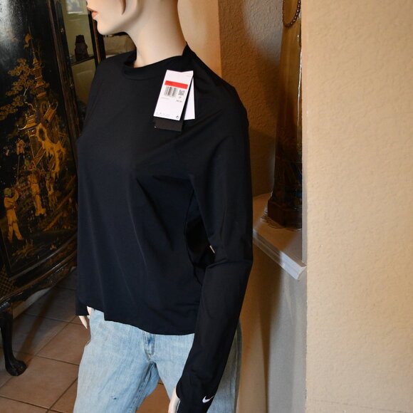 Women's Nike Dallas Cowbo Long Sleeve Pull over black Top Size Med - Lg NWT - Picture 1 of 16